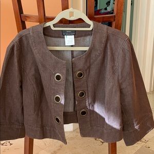 Light weight denim brown jacket great condition
